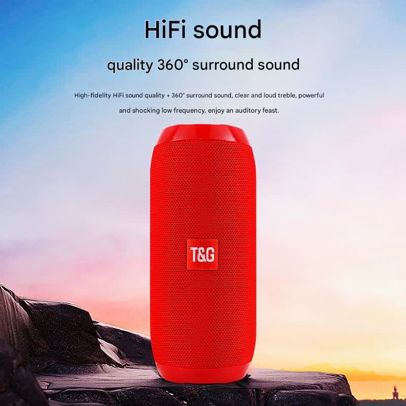 Camouflage color Portable Bluetooth Speaker - HiFi 360 Degree Audio Wireless Mini Speaker, Support Hands-free Calling